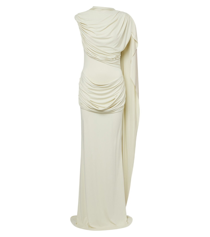 Photo: De La Vali Draped jersey gown