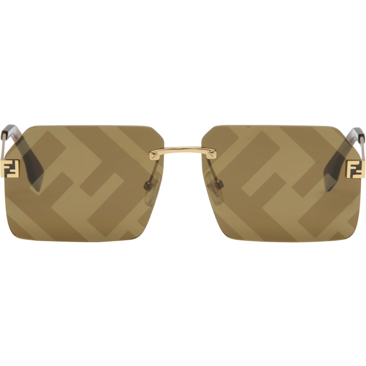 Photo: Fendi Gold Fendi Sky Sunglasses