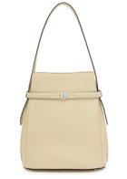 Toteme Belted Grained Leather Bucket bag - Cream - One Size