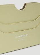 Acne Studios Logo Print Card Holder male Green
