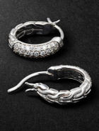 John Hardy - JH Essentials Sterling Silver Diamond Hoop Earrings