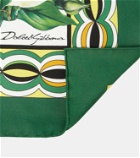 Dolce&Gabbana Floral silk twill scarf