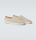 Brunello Cucinelli Suede slip-on sneakers