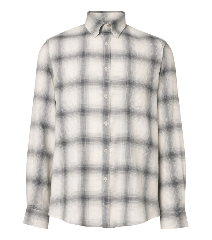 Photo: Sunspel Checked cotton flannel shirt