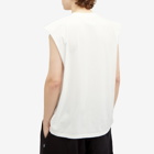 MM6 Maison Margiela Men's Hand Print Sleeveless T-Shirt in Off White