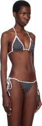 Frankies Bikinis Black Nick Skimpy Triangle Bikini Top
