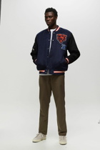 Mitchell & Ness Nfl Team Legacy Varsity Jacket Chicago Bears Black/Blue - Mens - College Jackets/Team Jackets