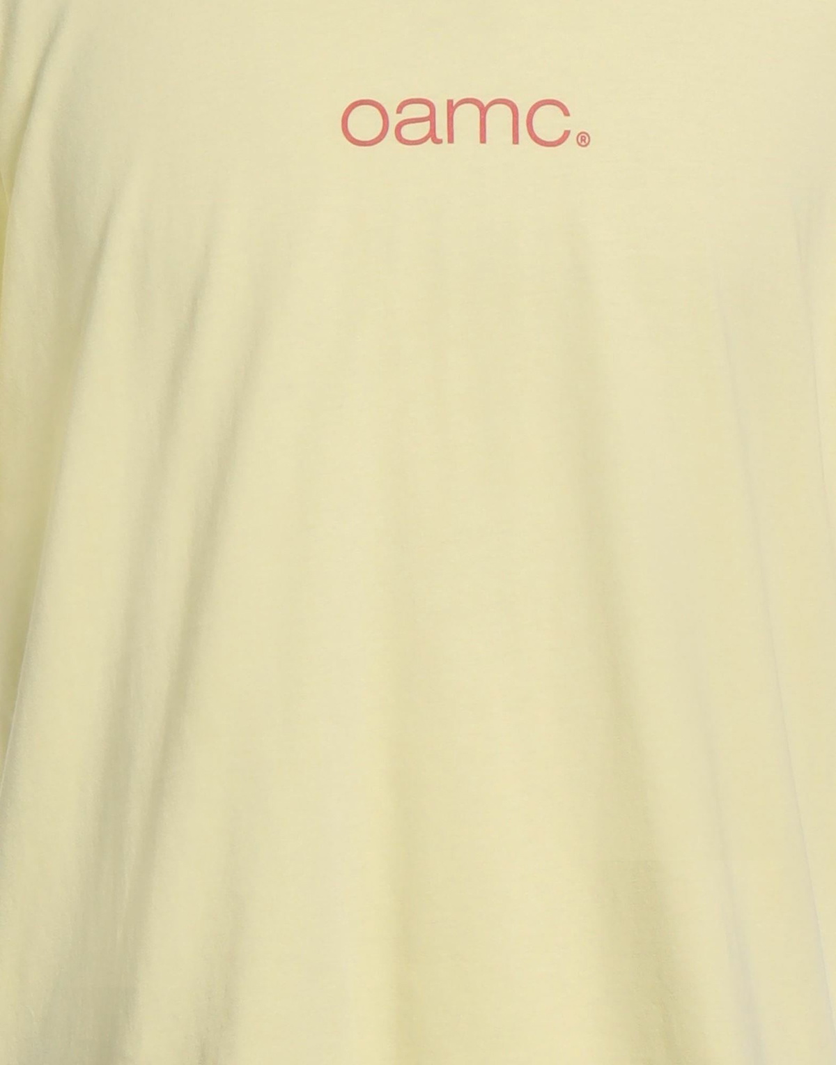Oamc Mens T-shirt Pastel in Yellow