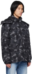 BAPE Black Camouflage Down Jacket