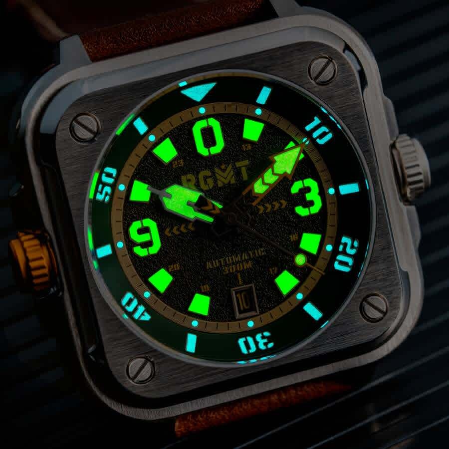 RGMT Pershing Automatic Green Dial Mens Watch RG-8066-02