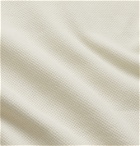 Sunspel - Riviera Slim-Fit Cotton-Mesh Polo Shirt - White