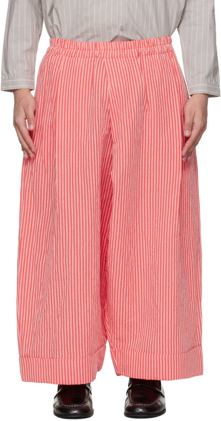 Photo: Toogood Red & Pink 'The Baker' Trousers