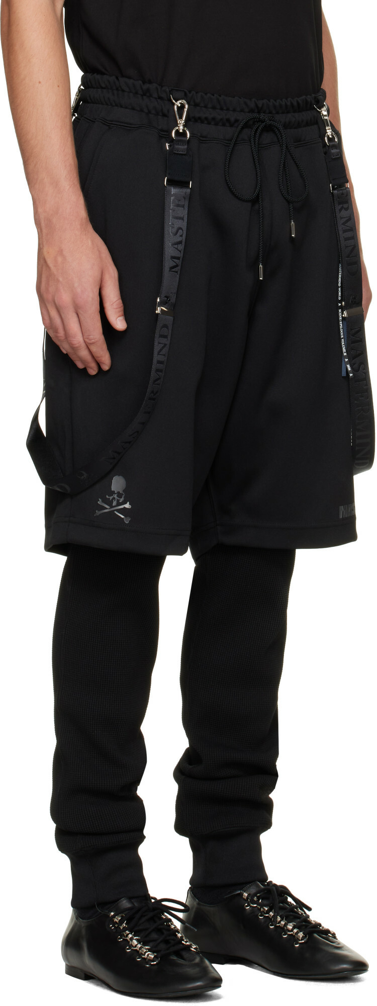 MASTERMIND WORLD Black Layered Trousers