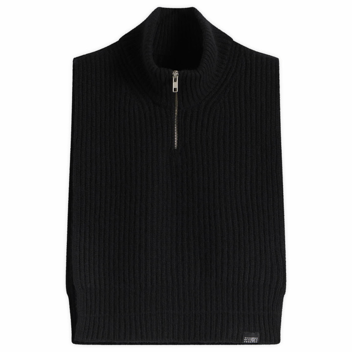 Photo: MM6 Maison Margiela Women's Wool Sweater Vest in Black