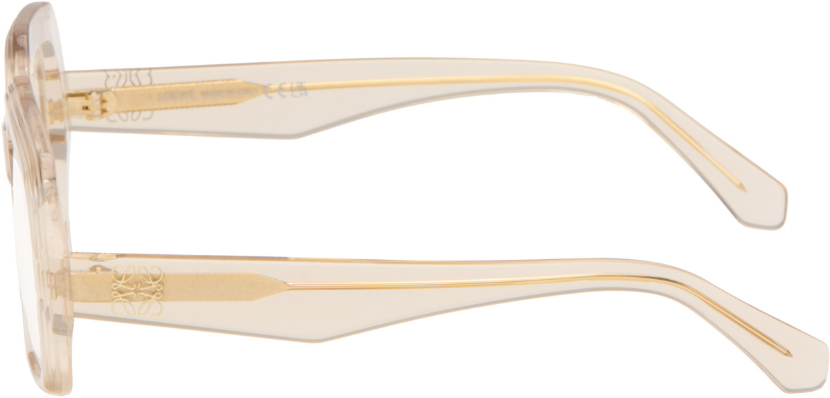 LOEWE Beige Anagram Glasses