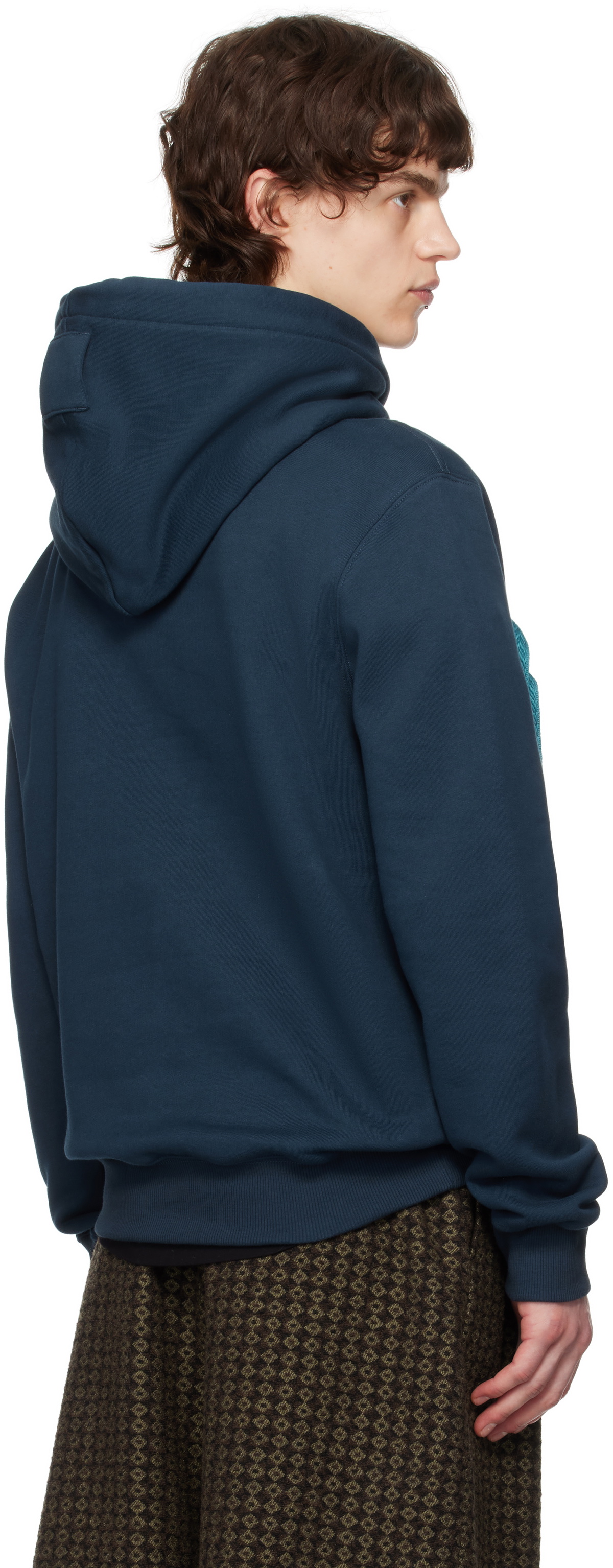 【関税込み】Lanvin ネイビー Curb Lace フーディ Lanvin Navy Curb Lace Hoodie Lanvin