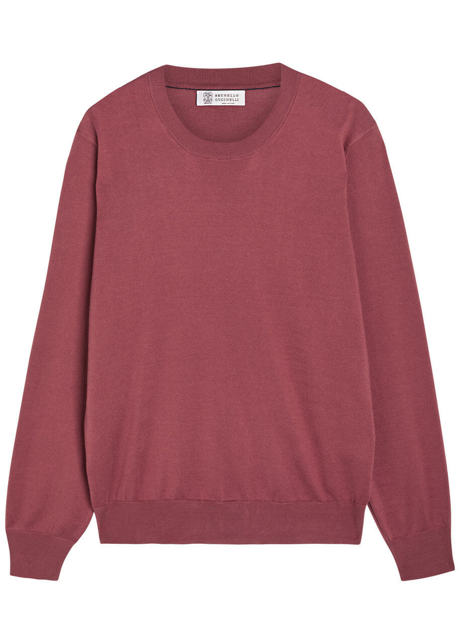 Brunello Cucinelli Fine-knit Cotton T-shirt Coral