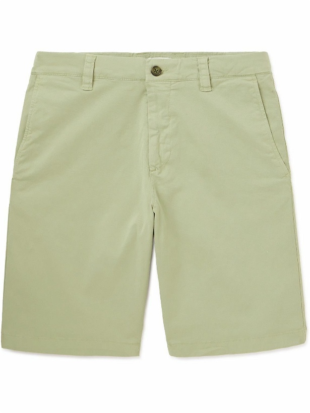 Photo: NN07 - Crown 1005 Straight-Leg Organic Cotton-Blend Twill Shorts - Green