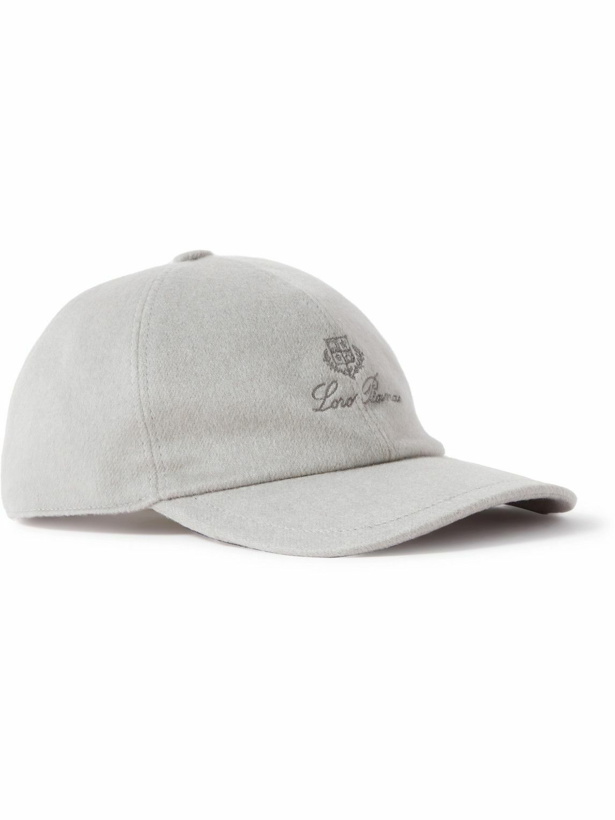 Photo: Loro Piana - Logo-Embroidered Storm System® Cashmere Baseball Cap - Gray