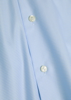 Eton Houndstooth Cotton-twill Shirt Light Blue