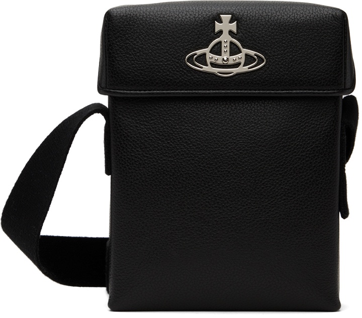 Photo: Vivienne Westwood Black Logo Messenger Bag