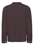 Séfr Myles Knit Brown Knitted Shirt