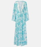 Alexandra Miro Chloe floral georgette kaftan