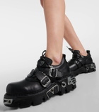 Rabanne x New Rock embellished leather boots