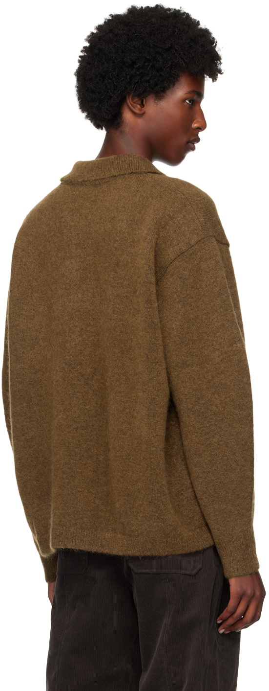 LE17SEPTEMBRE Brown Zip-Up Cardigan