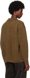 LE17SEPTEMBRE Brown Zip-Up Cardigan