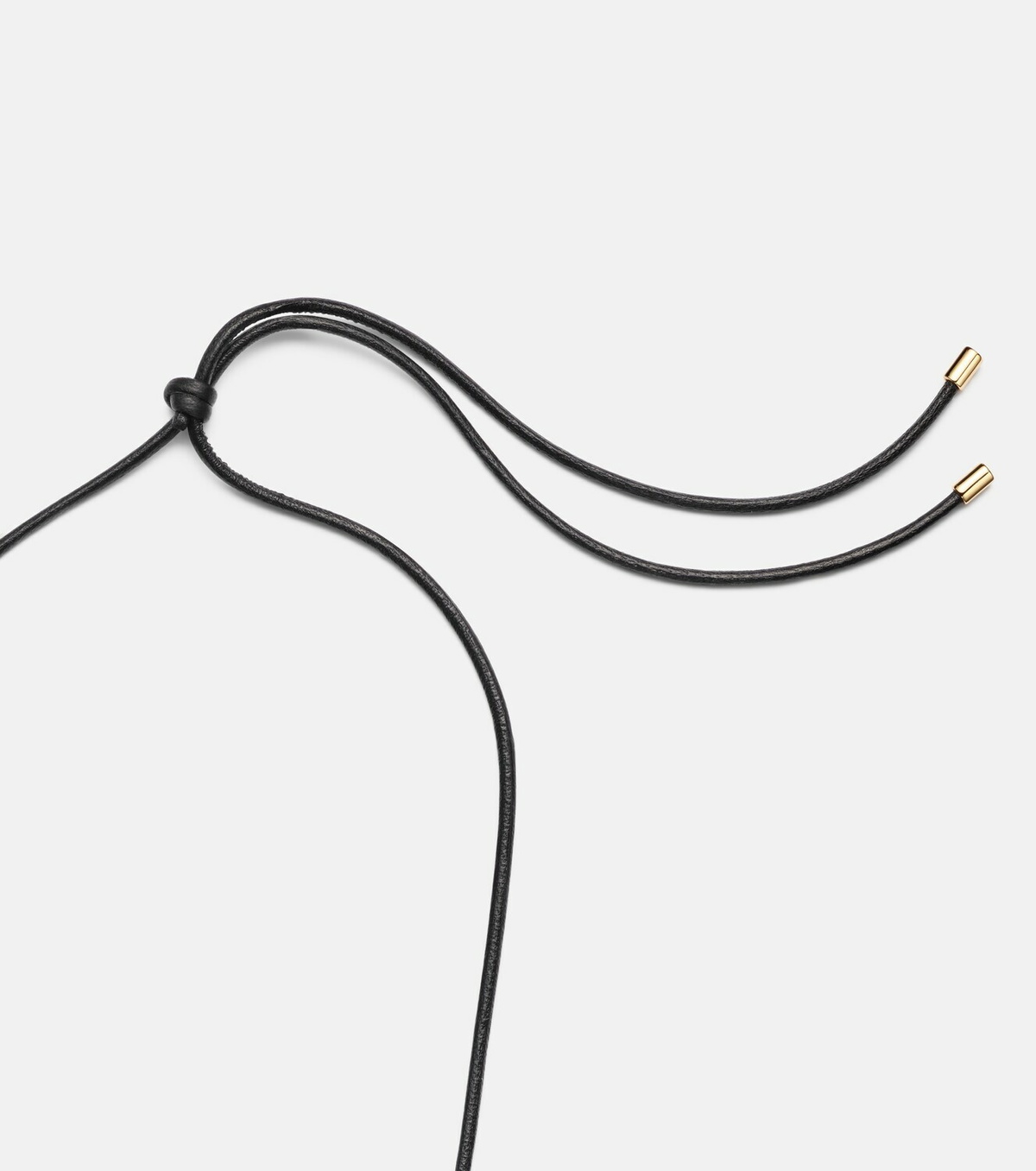 Jennifer Fisher 14kt gold-plated and leather necklace with quartz