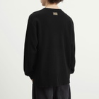 Aries Men's Reversible Temple Waffle Long Sleeve T-Shirt in Black