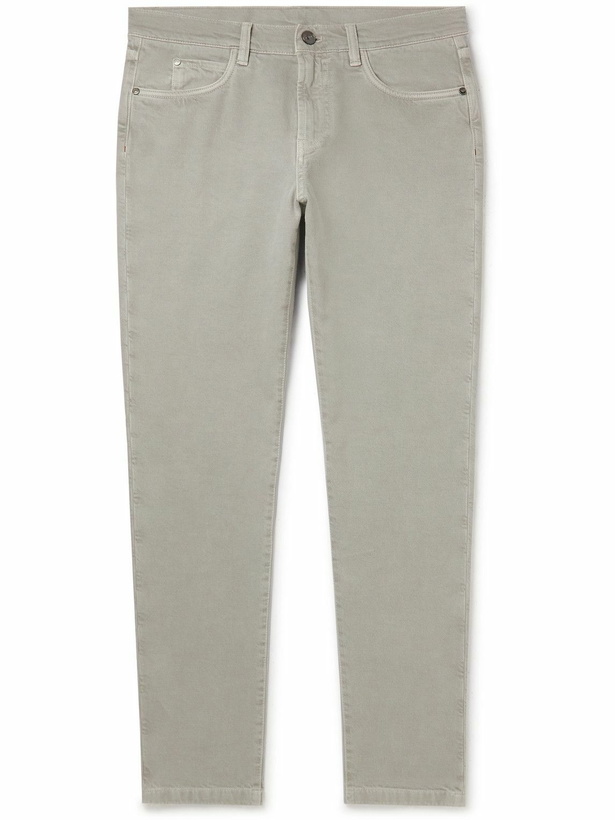 Photo: Loro Piana - Straight-Leg Jeans - Gray