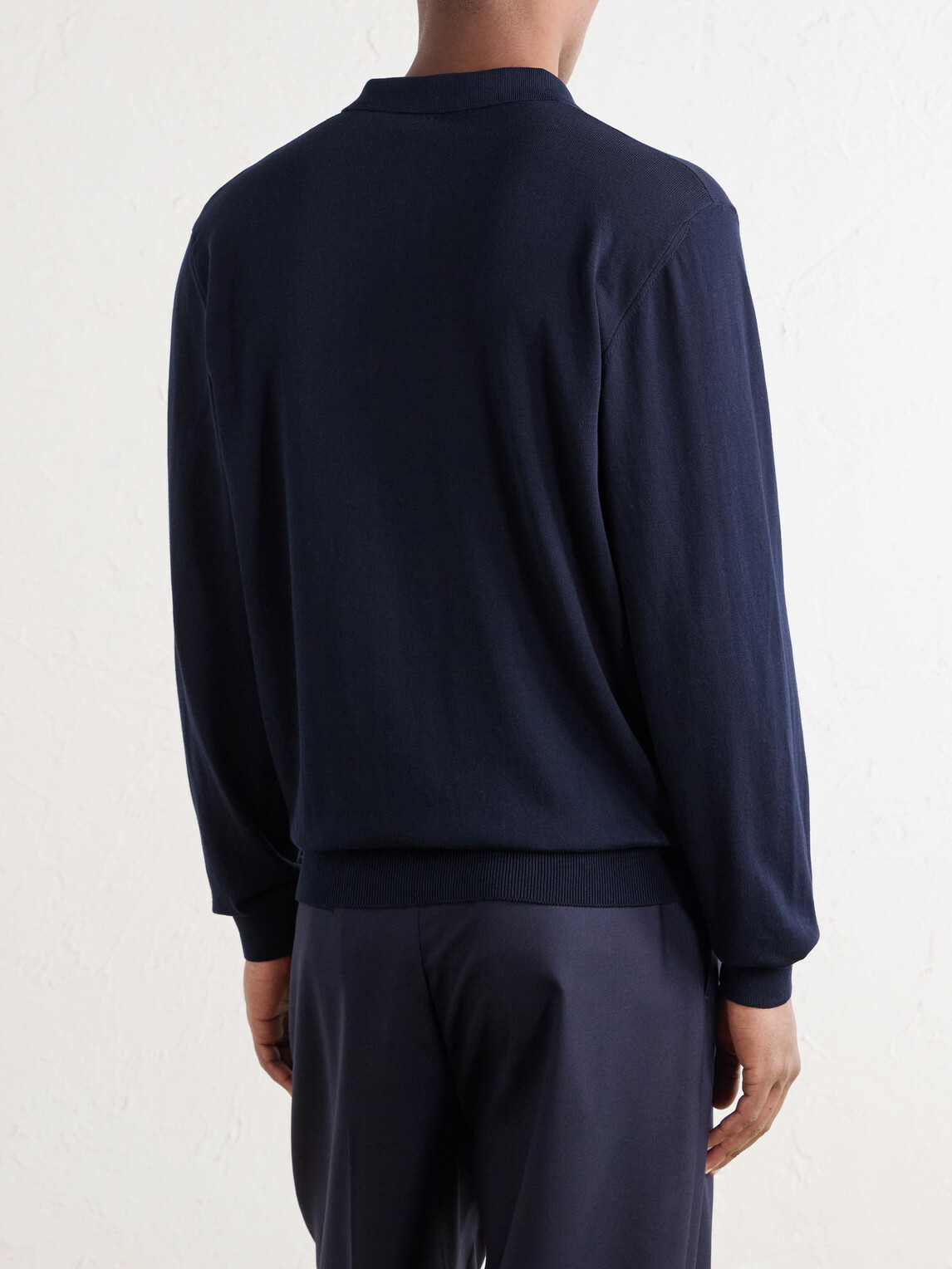 Rubinacci - Sea Island Cotton Polo Shirt - Blue