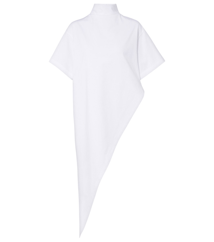 Photo: Alaïa Asymmetric cotton jersey T-shirt