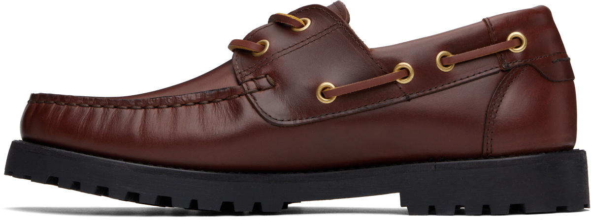Ernest W. Baker Brown Leather Boat Shoes