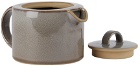 departo Grey Ceramic Tea Pot