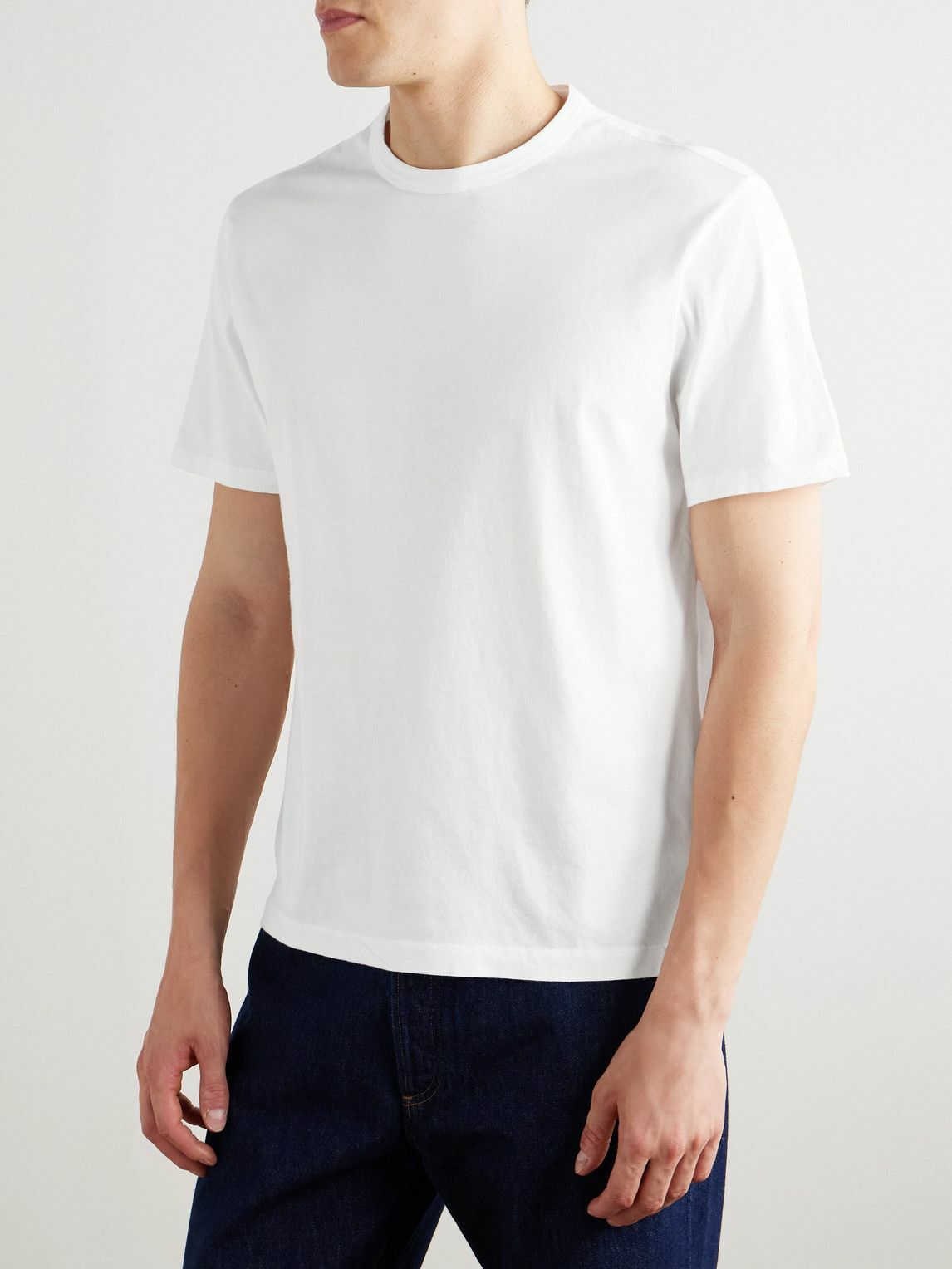 Officine Générale - Three-Pack Organic Cotton-Jersey T-Shirts - White