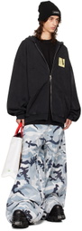 VETEMENTS Blue Camo Big Shape Jeans