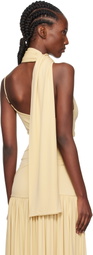 Aya Muse Yellow Asymmetrical Scarf Camisole