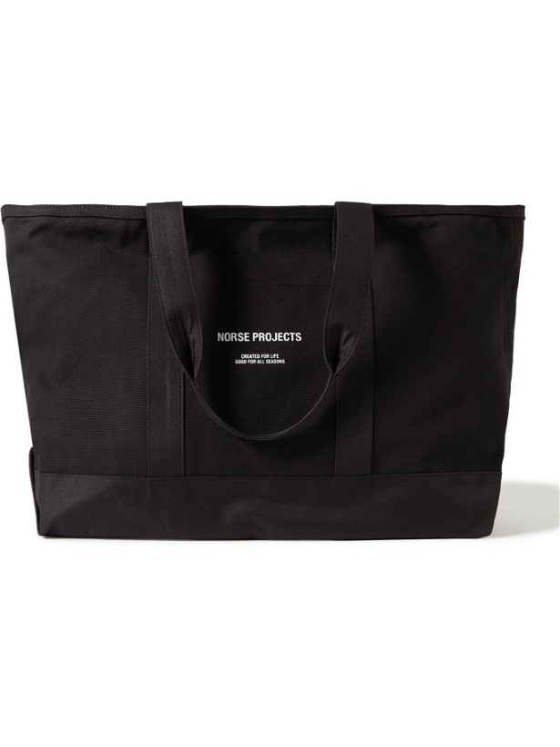 Photo: NORSE PROJECTS - Stefan Logo-Print Nylon-Trimmed Canvas Tote Bag