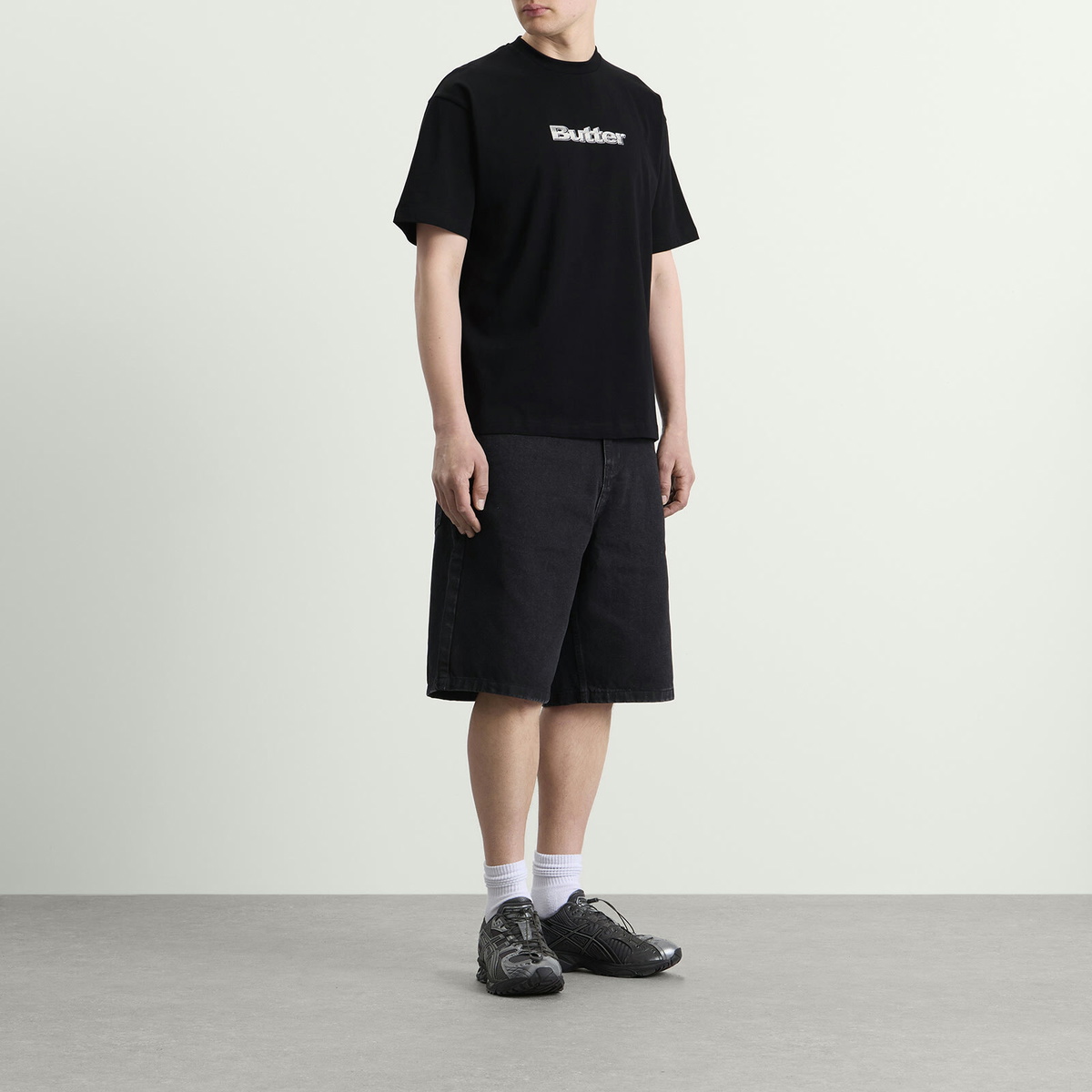 Butter Goods Men's Alloy Logo T-Shirt in Black