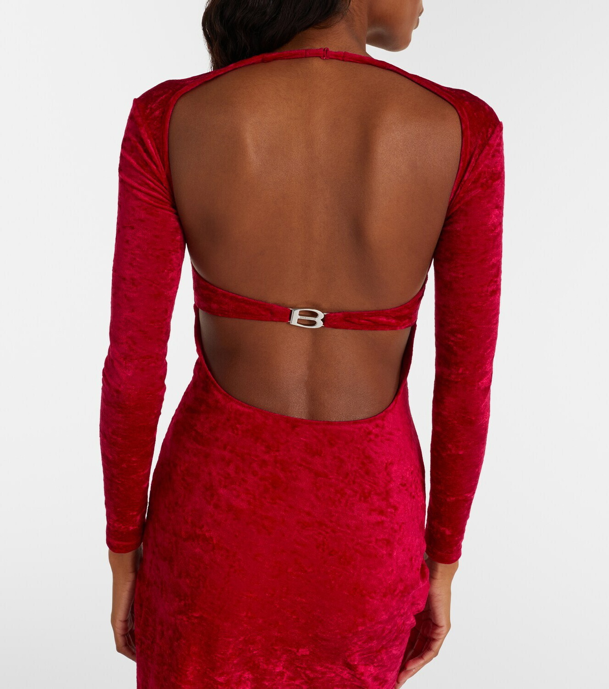 Balenciaga Velvet corset gown
