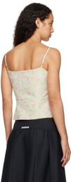 Sandy Liang Green Hunter Tank Top