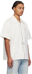 lesugiatelier White Mesh Overlay Shirt