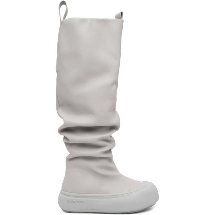 Photo: YUME YUME SSENSE Exclusive Gray Fisherman Tall Boots