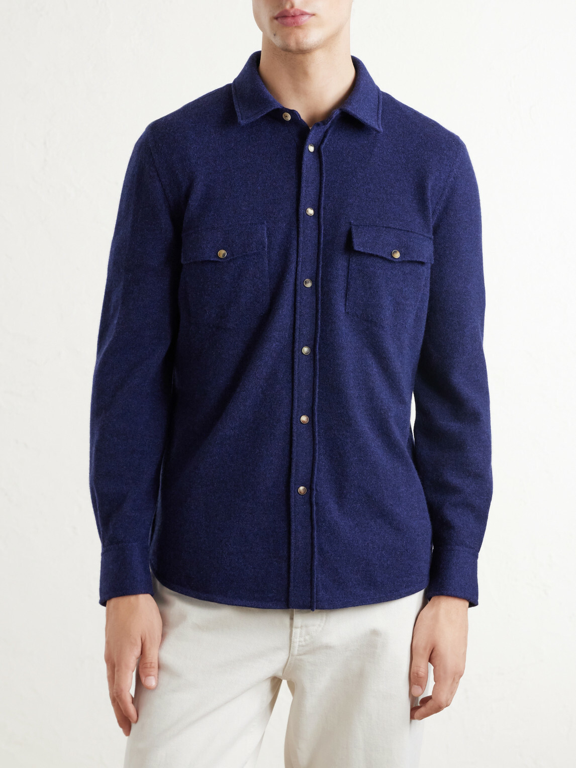 Brunello Cucinelli - Cashmere Shirt - Blue