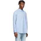 Balenciaga Blue Rubber Logo Shirt