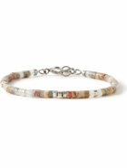 Marant - Perfectly Man Silver- and Gold-Tone, Agate and Jade Bracelet - Brown