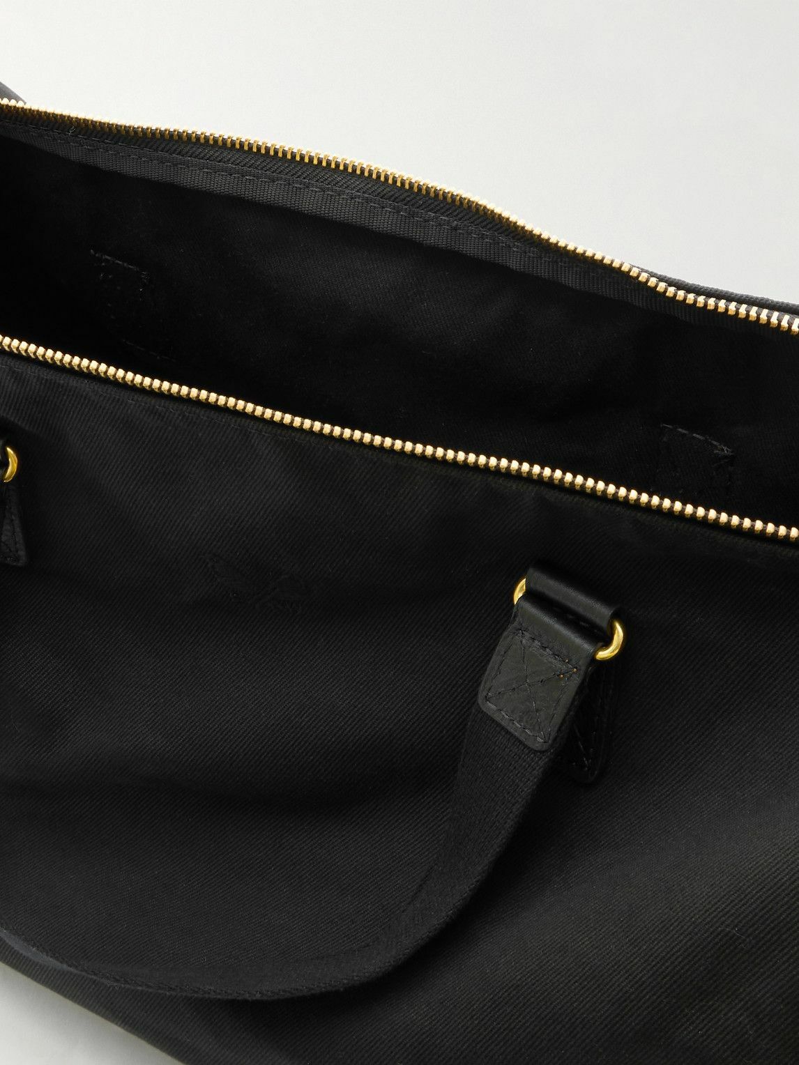 Bennett Winch - Leather-Trimmed Cotton-Canvas Suit Carrier and Holdall